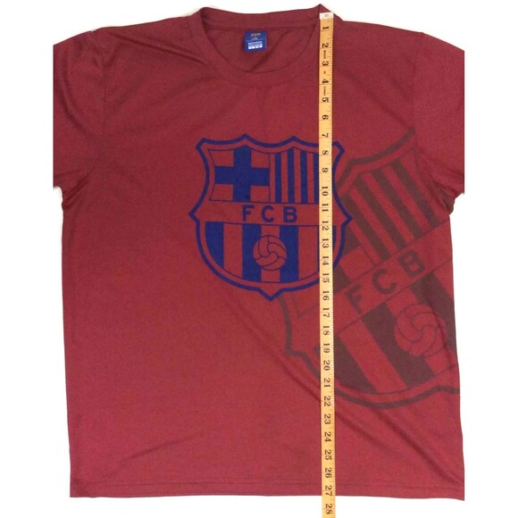 UEFA FC Barcelona - Official Merchandise - Men's Size Large -Red Team Logo Shirt - Picture 6 of 7